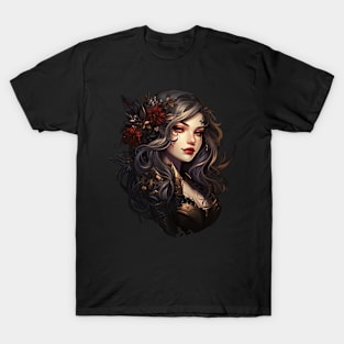 Unveiling Nobility: Portrait of a Fantasy Sovereign T-Shirt